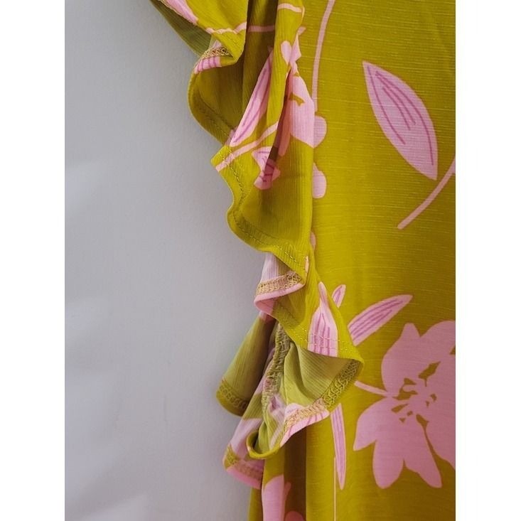 Dear Scarlett „Lizzy” V Neck Floral Tiered Ruffle Dress Size 2x