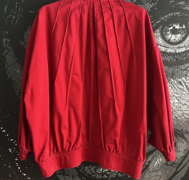 1980 YVES SAINT LAURENT RIVE GAUCHE RUNWAY PUFFY ZIP-UP BLOUSON JACKET Size Fr42