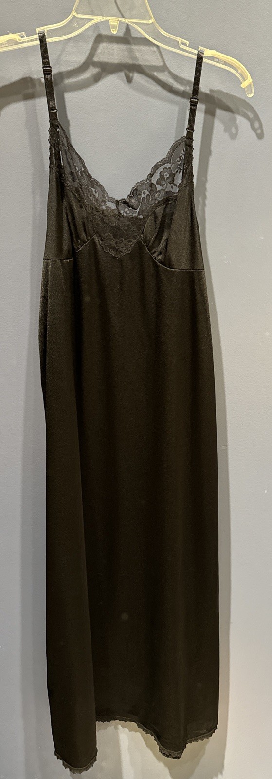 Size 36/32 Black Full Slip, Adjustable Straps, Vintage Jaclyn Smith Kmart, NWT