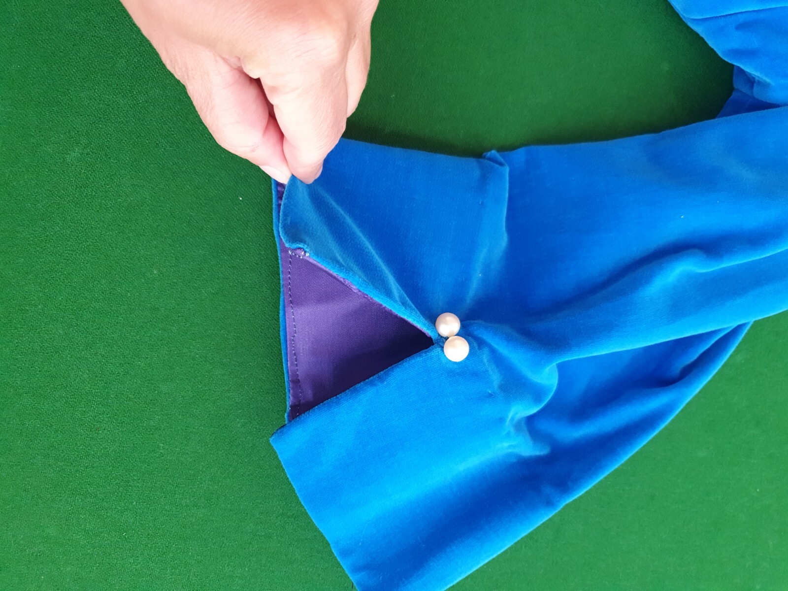VINTAGE Velvet Jacket XS-S Royal Blue Medieval Costume Dirndl Traditional / 50s