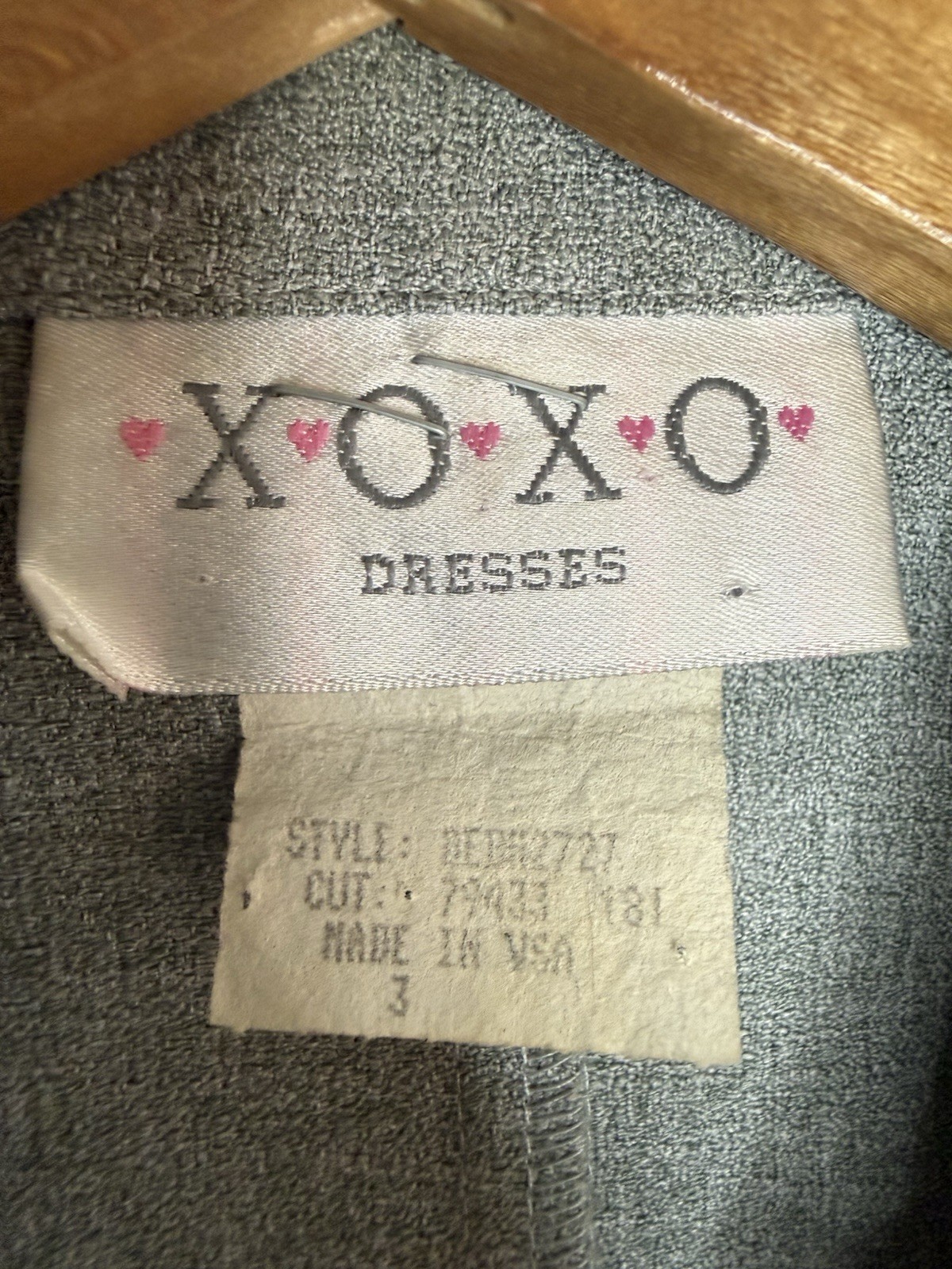 Vintage Y2K XOXO Two Piece Skirt Set, Women’s Size 3 Corpcore Gray Workwear