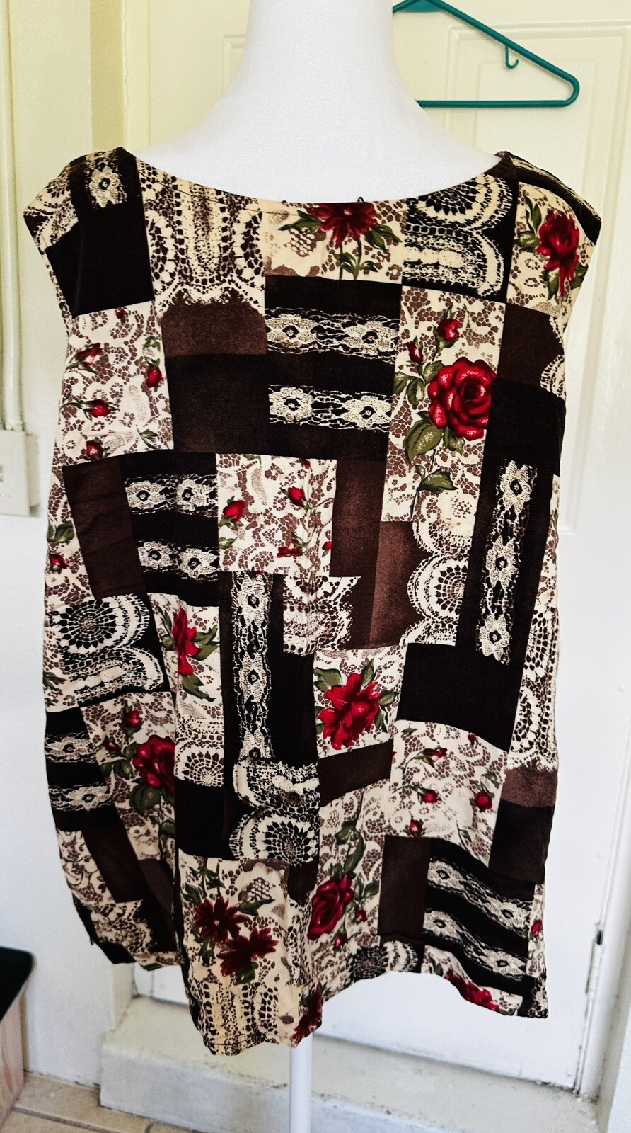 Vintage Lacy Afternoon Shell Kepler Reversible Tank Top Size 3X