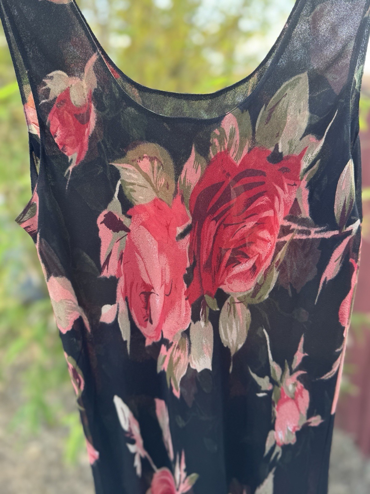 Vintage 90s Floral Maxi Slip Dress Whimsigoth Grunge Fairy Practical Magic Y2K