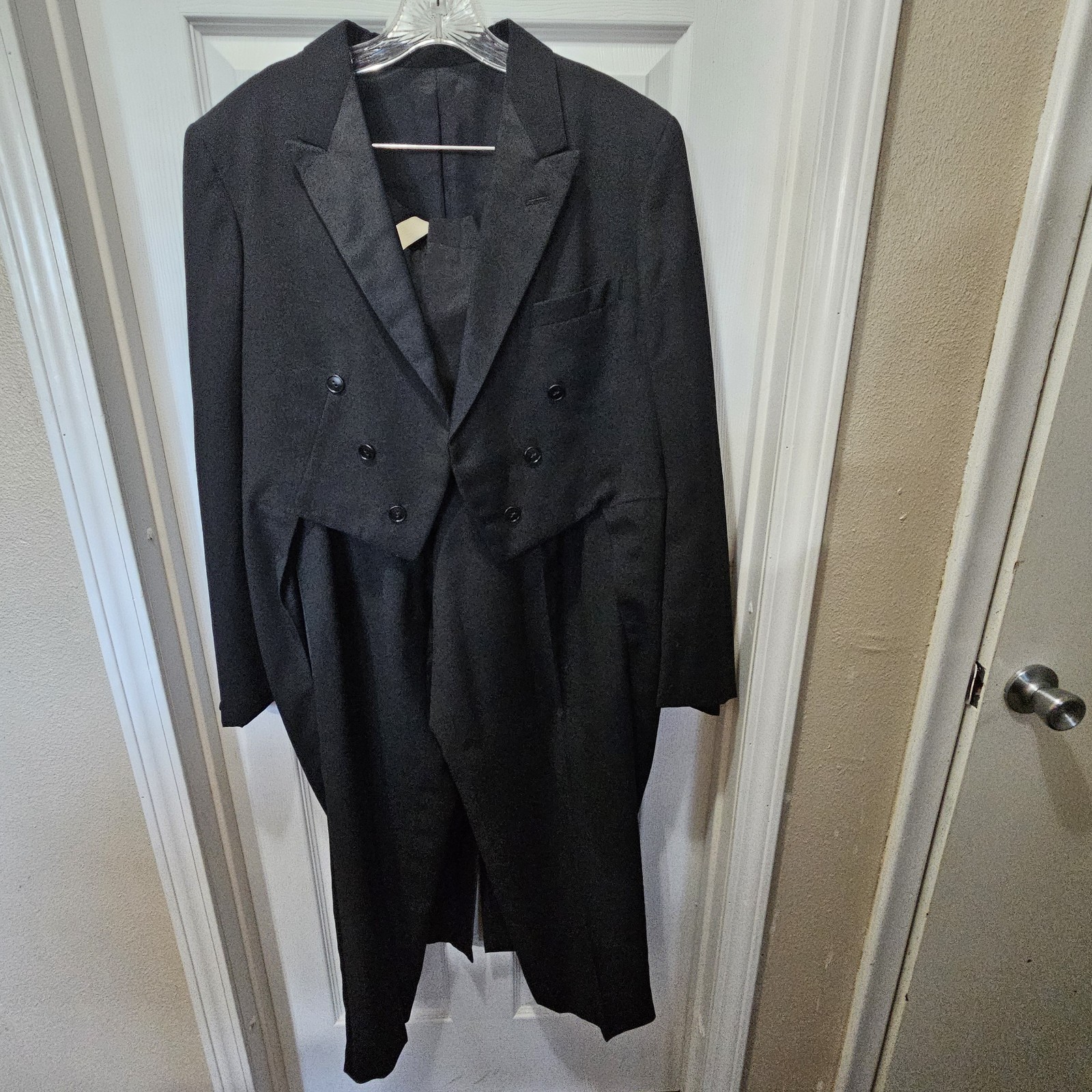 Vintage After 6 Tuxedo By Rudofker Coat With Tails & Pants With Suspenders READ
