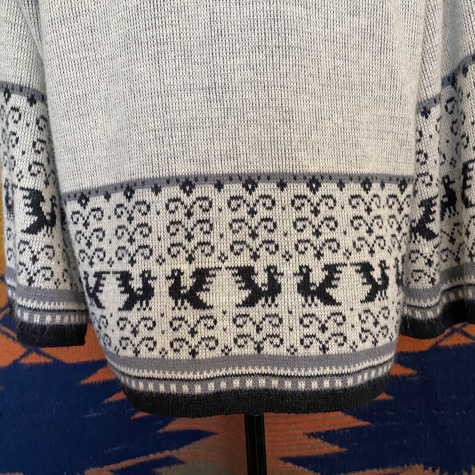 Vintage Billie Jo Winter Open Cardigan Sweater. S/M. USA. Early 80’s. Kimono.