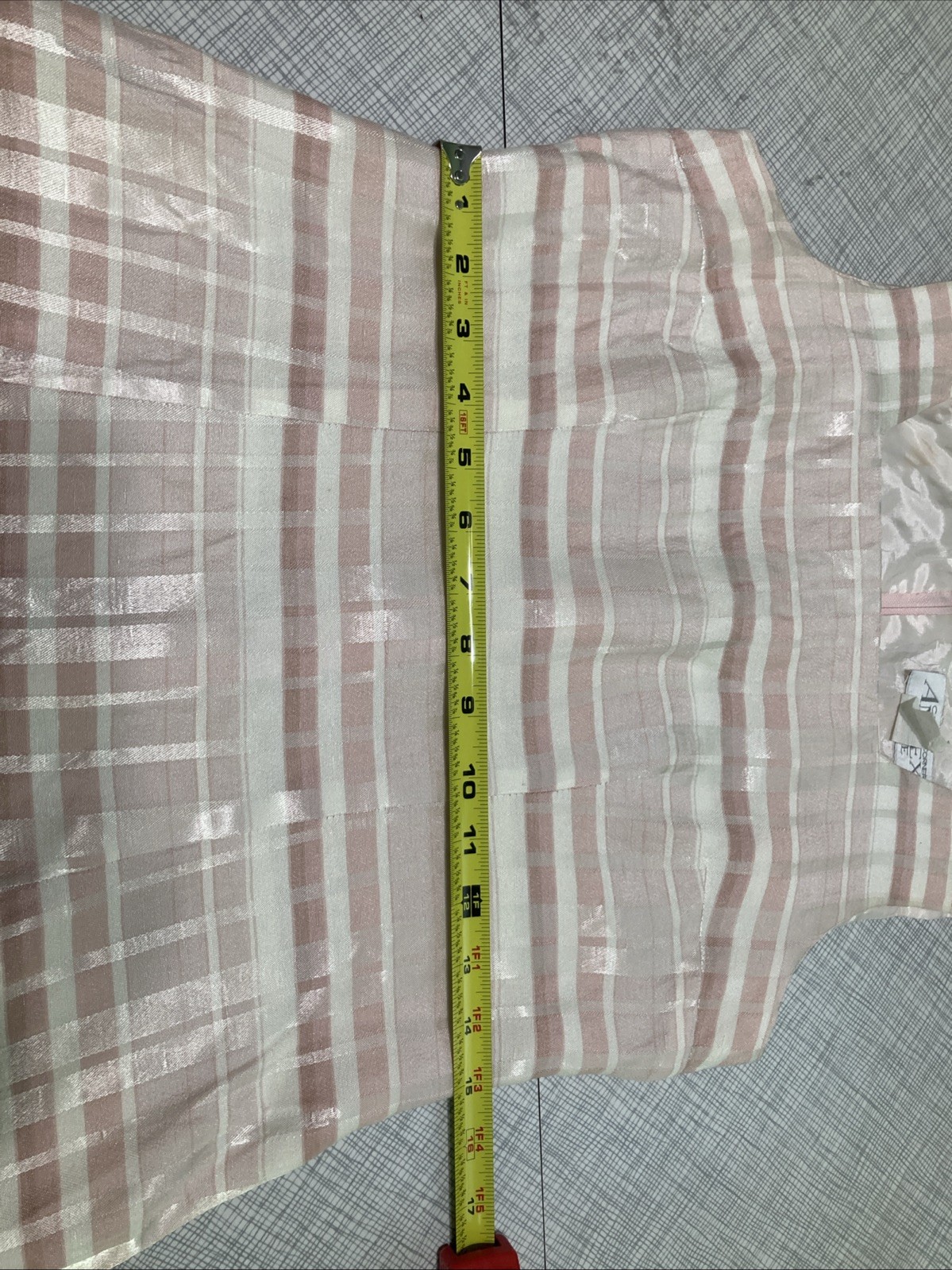 Vtg 90s Does 60s Casual Corner Annex Plaid Shift Dress Petite 8P Pink Mod Retro