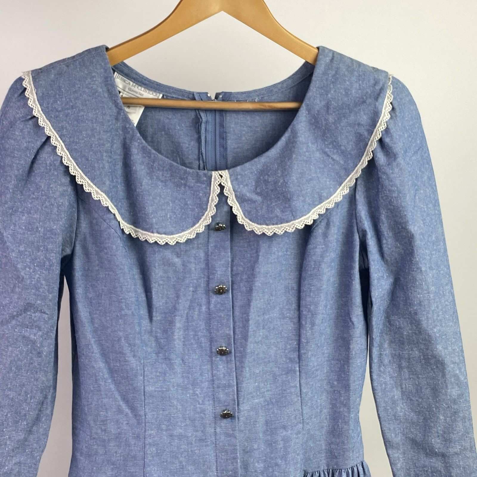 Vtg 80s Jessica Mcclintock Gunne Sax Maxi Dress 15/16 Prairie Cottage Core