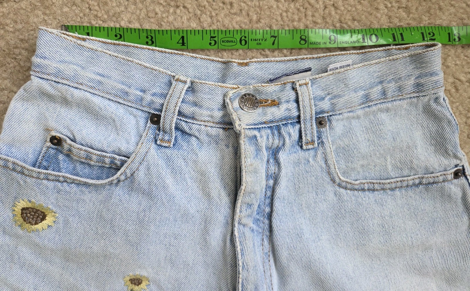 Vintage 90s Jean Festival Shorts – Nuovo Jeanswear County Seat – Size 5/6