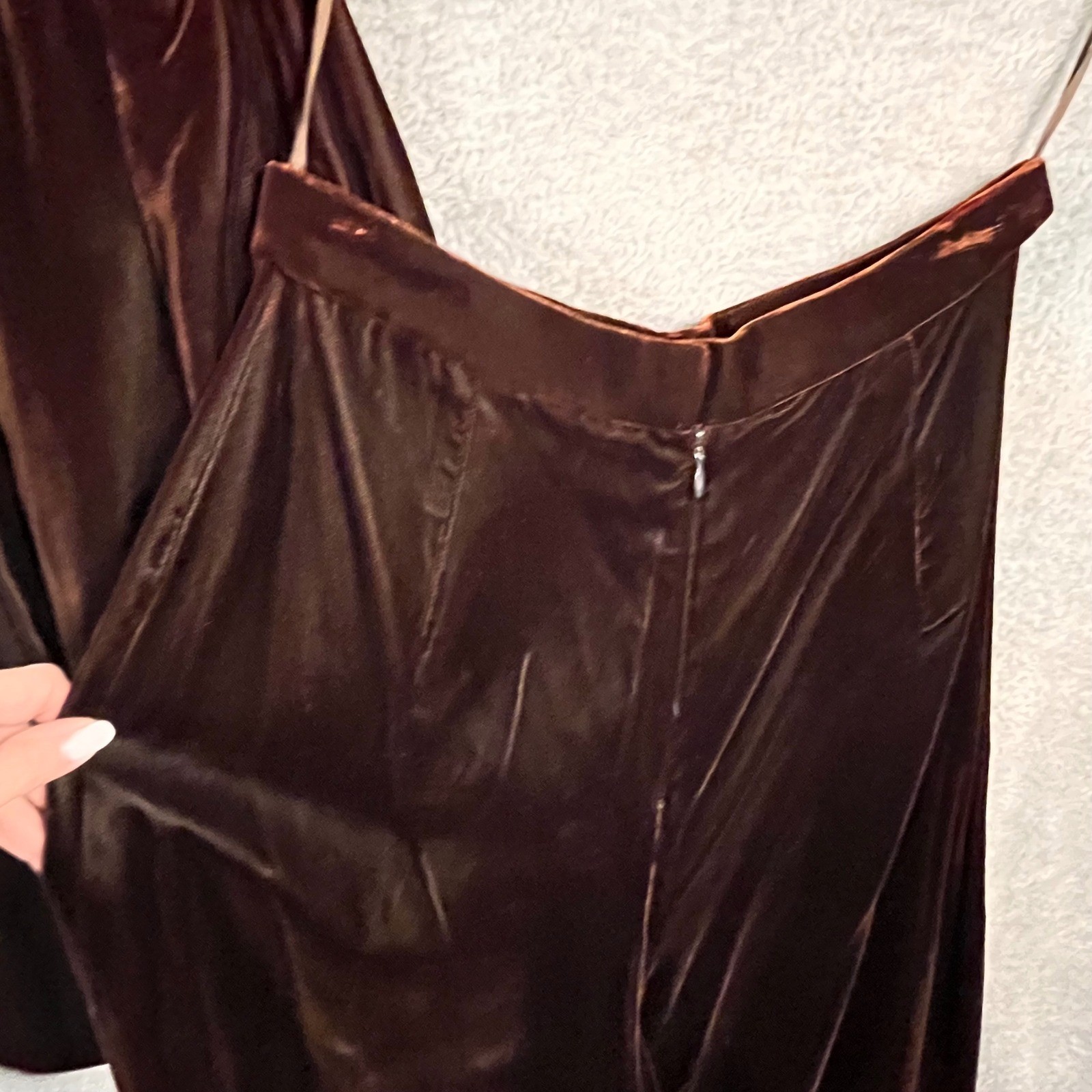 Vintage Velvet Pant Suit Ruffle Portrait Collar Bridgerton Renfair 2pc As Is