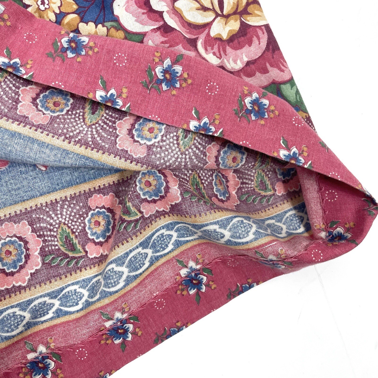 1980s Aunt Abigail’s Attic Country Floral Full Knee Skirt Plus Size Vintage