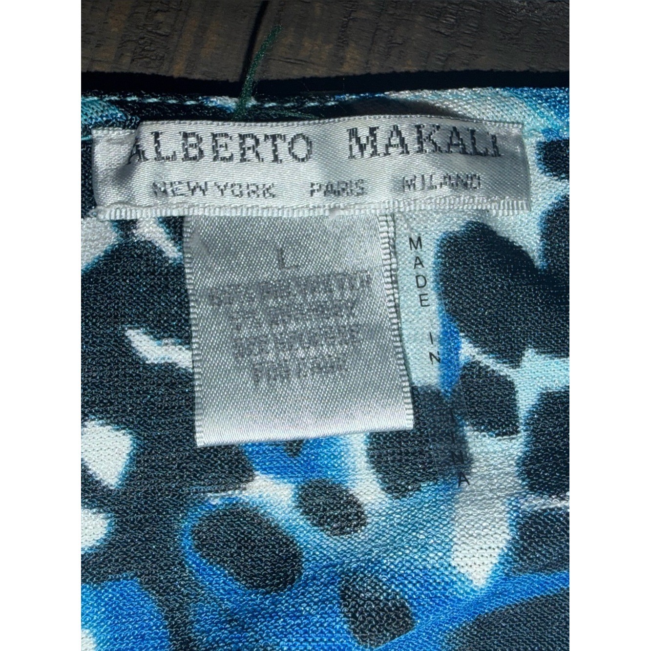 Y2K Vintage Women’s Alberto Makali size large Abstract Print Tank Top shirt