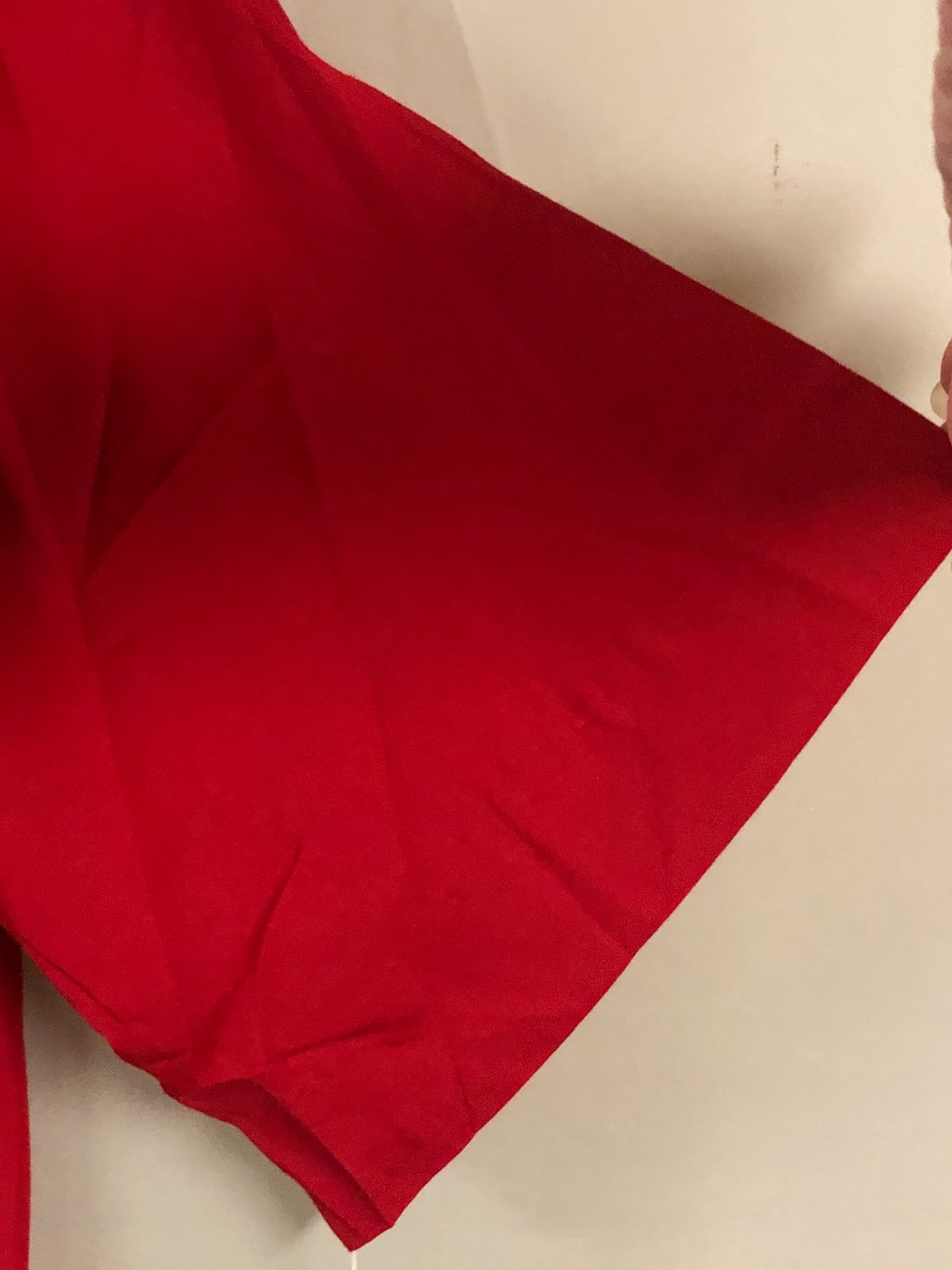 Vtg 80s Leslie Fay Blouse Size 12 „Captain of the Guard’ Button Down Top Red