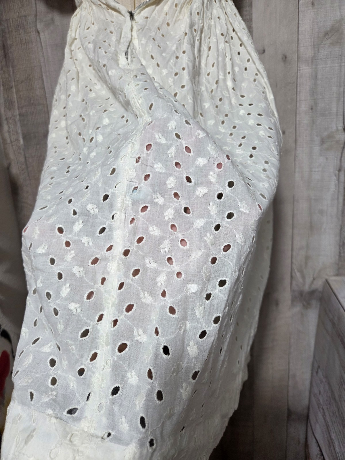 Vintage Candi Jones California Dress Cottagecore Prairie Lace XS