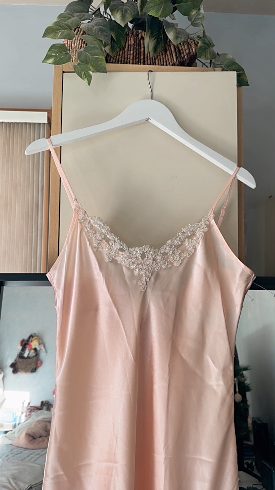 Vintage 90s Expressions Silky Lingerie Slip Dress