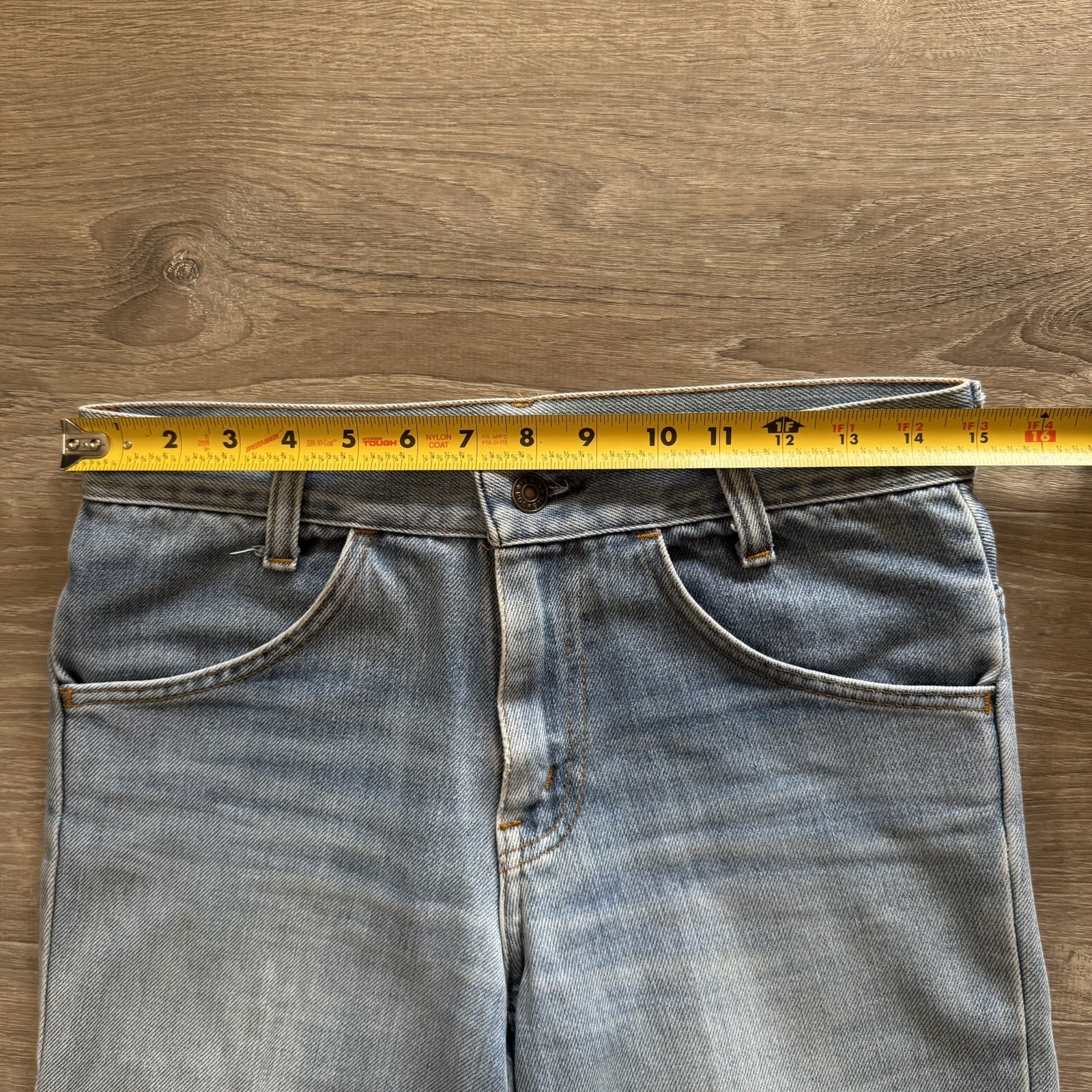 Vintage 70s Plain Pockets JC Penney Flare Bellbottom Jeans 30×31