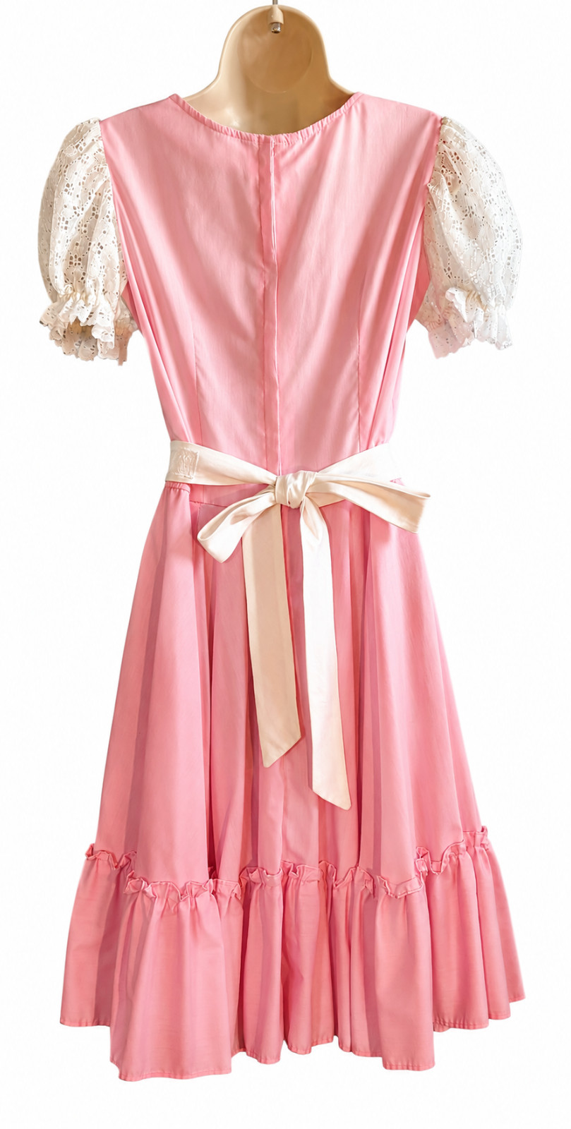 Vintage Cotton Candy Pink Square Dance Dress Size 12