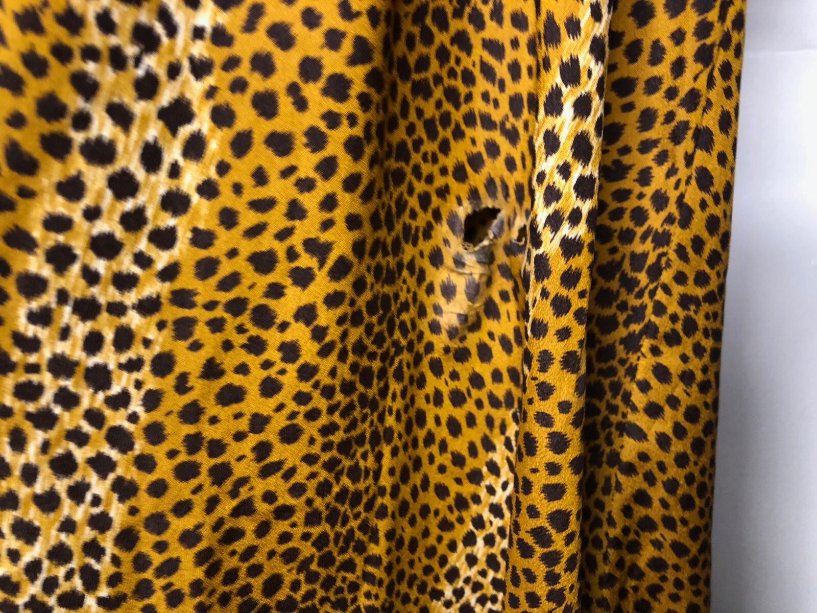 Vintage 1980s Costume Party Dress Flintstones Leopard Print Jungle Cave AU 8/S