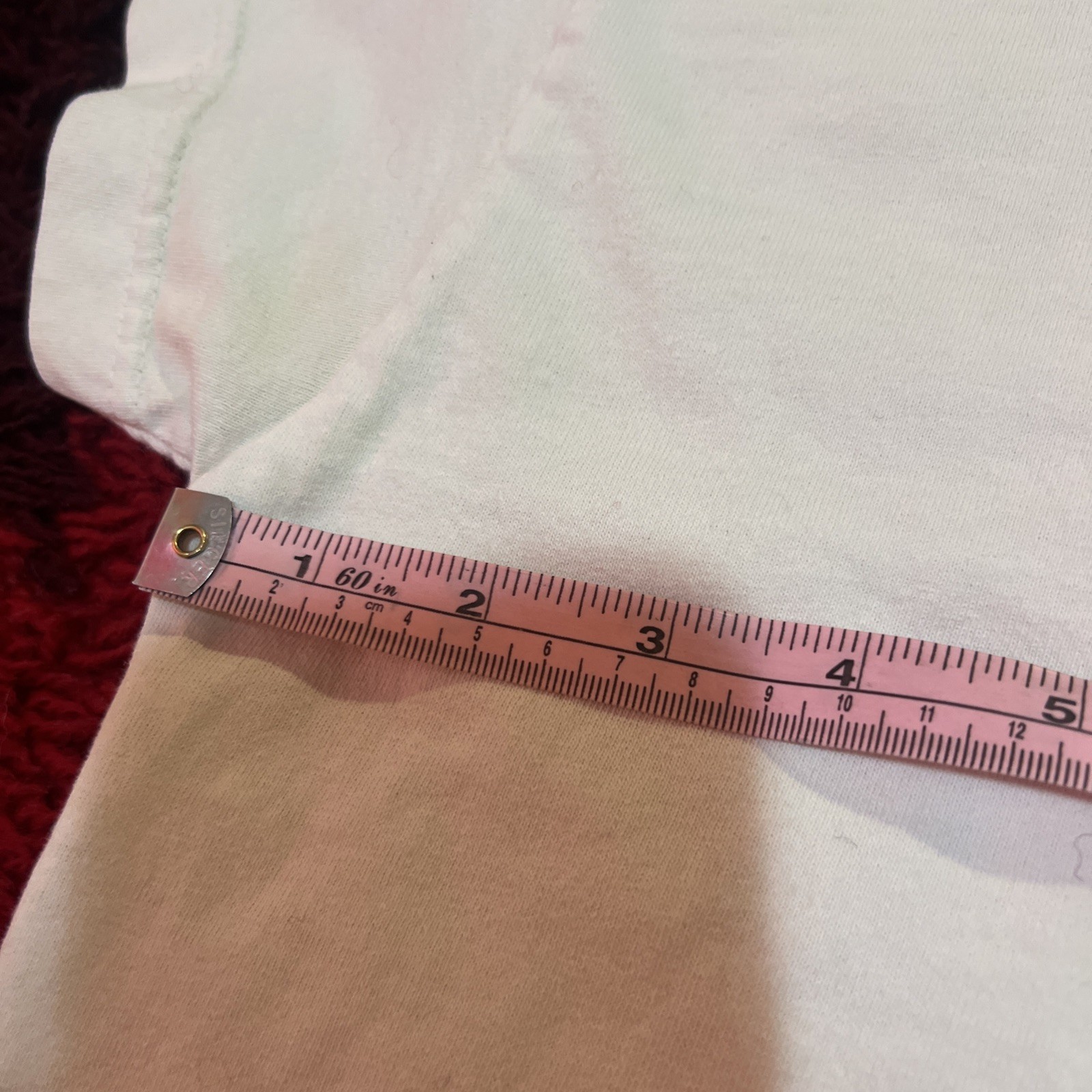 Y2K Summer 2000 T Shirt American Flag Millennium Vintage White M Sonoma Crop