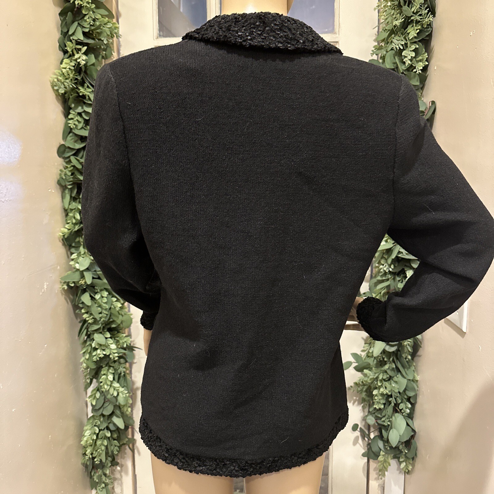 Vintage J.S.S. Black Button Up Cardigan