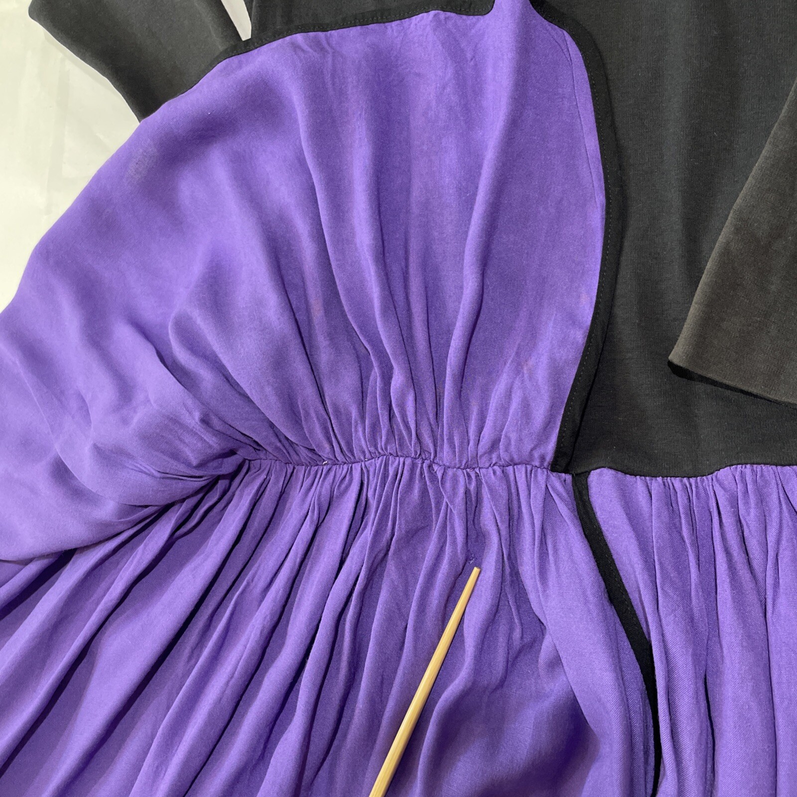 BARBOGLIO Cristina Jan VTG Dress Maxi Layered SZ 6 ( Heavy Wear Flaws