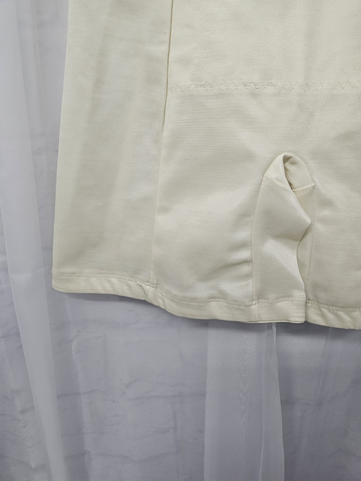 Vintage Crown-ette Cream Shaping Shorts Girdle Bodycon Stretch S
