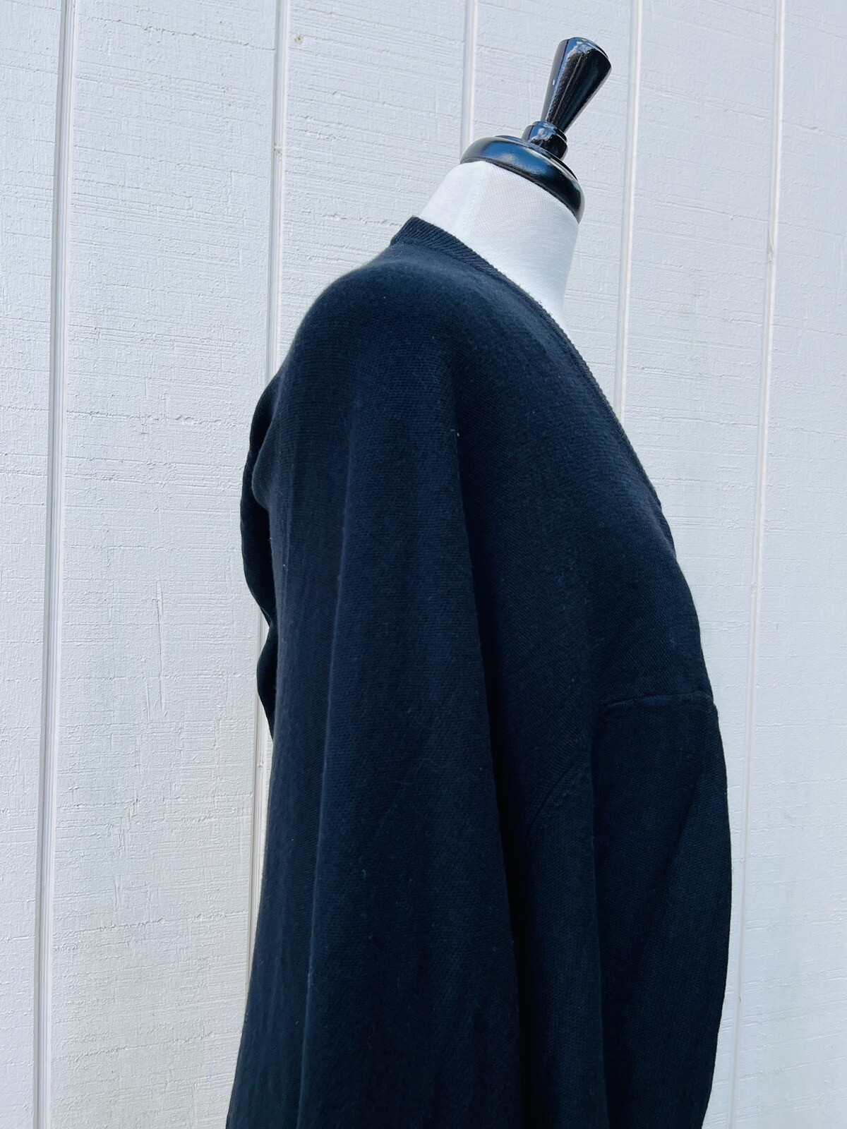 Vintage 1980’s TRIC TRAC by Phyllis Keitlen Black L Cardigan Made In Hong Kong