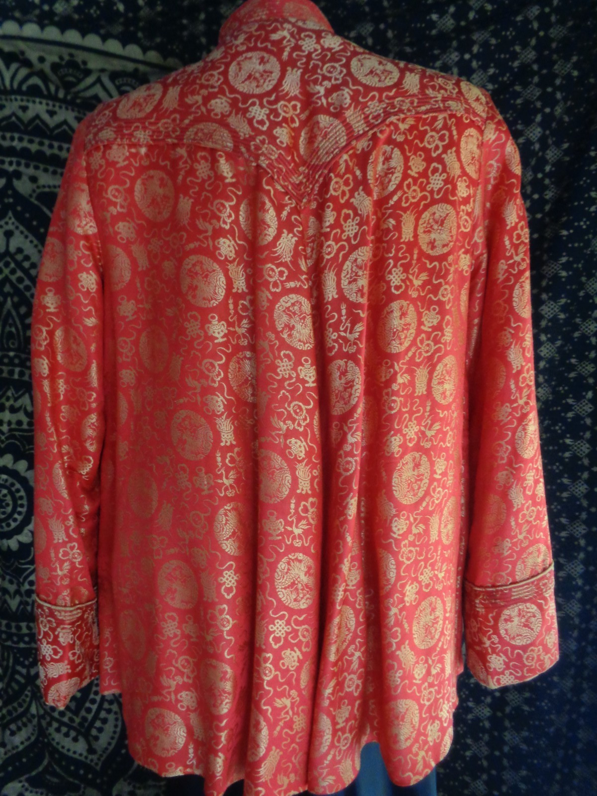Vintage Chinese jacket swing type large red