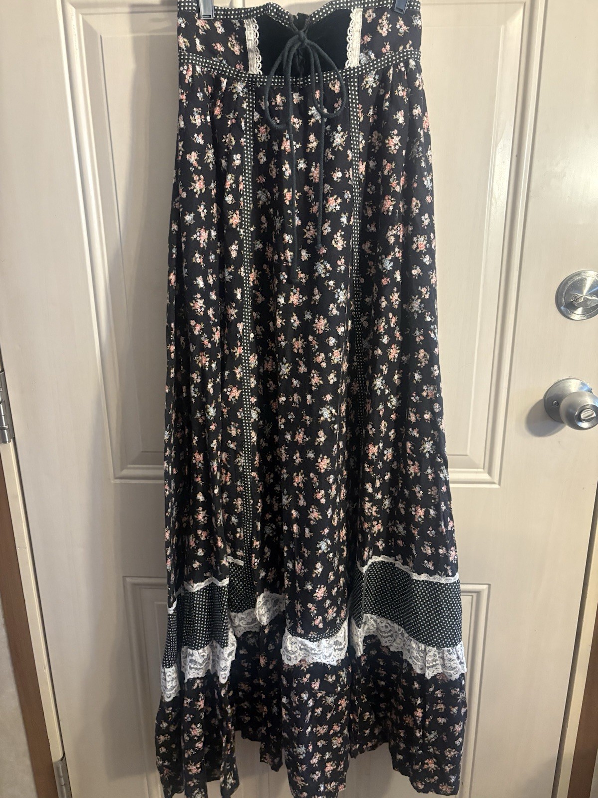 Gunne Sax Jessica’s Gunnies Floral Long Skirt Size XS Cottagecore Girly Prairie