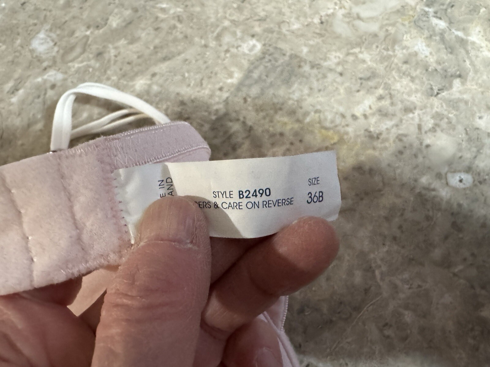 VINTAGE PRINCESS HALTER BRA! 36 B. CLEAR HALTER STRAP . PINK