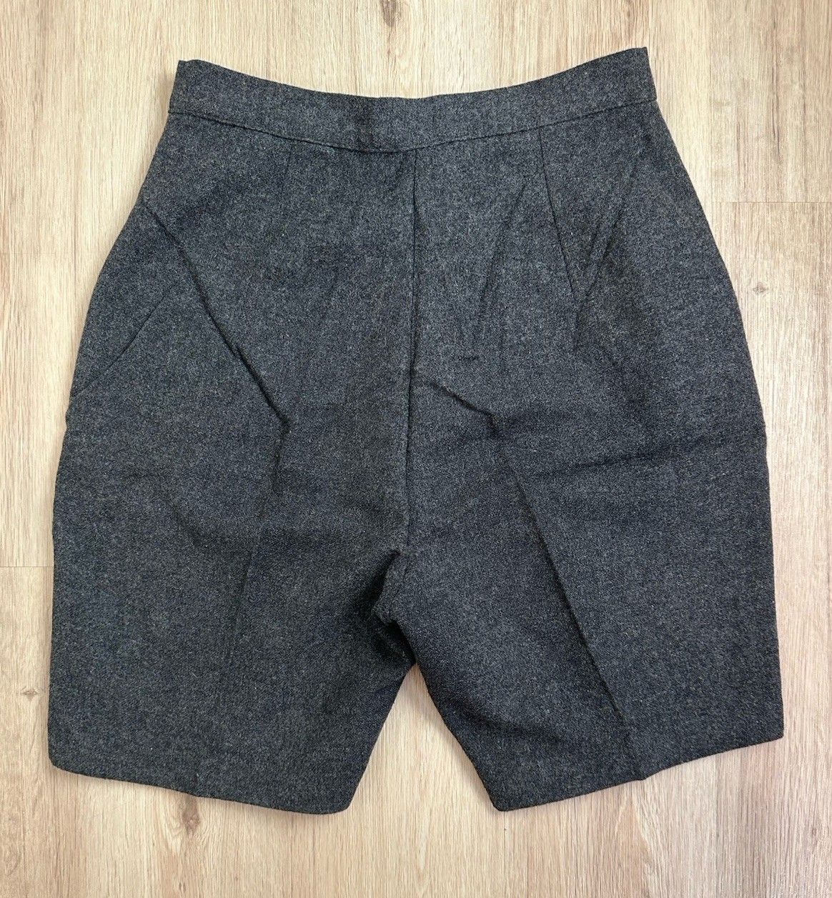 Vintage Kerrybrooke Sears Wool Shorts Pockets Roxy Zipper Japan 26” Waist