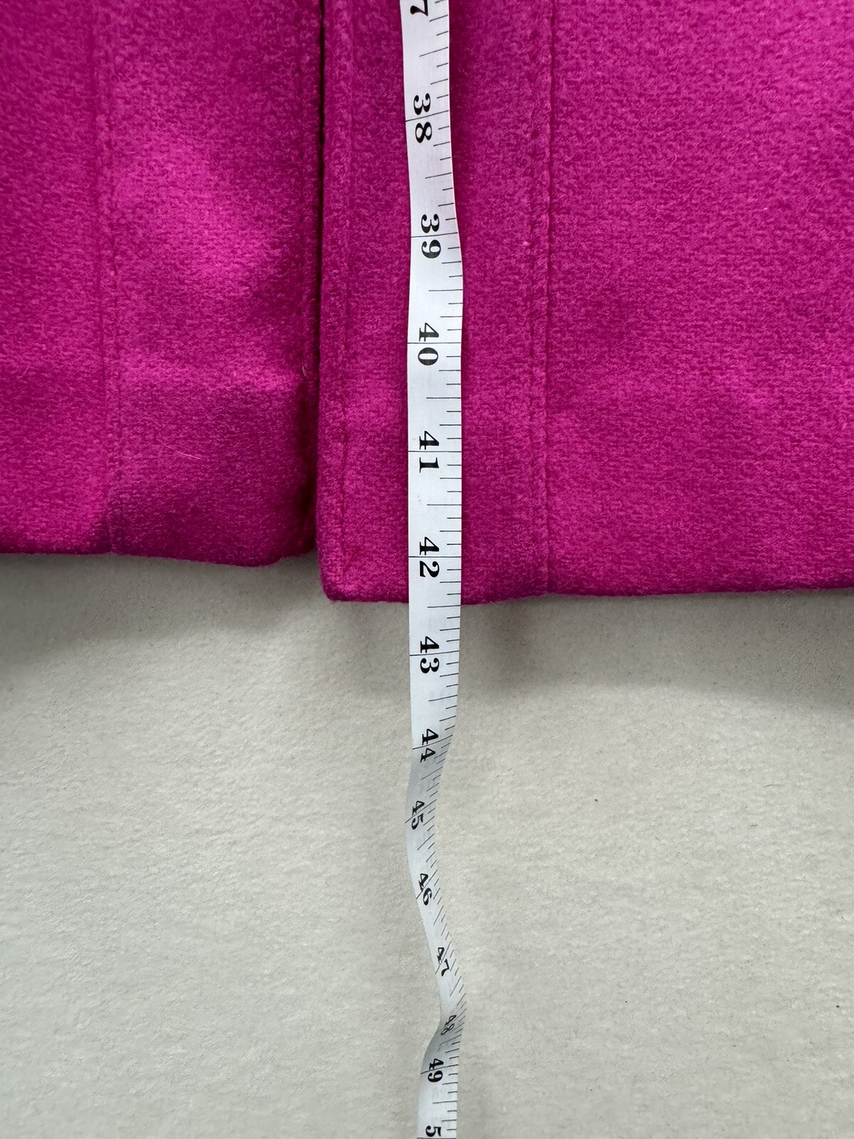 Vintage Rothschild Women’s 12 Pink Wool Black Velvet Pockets See Measurements