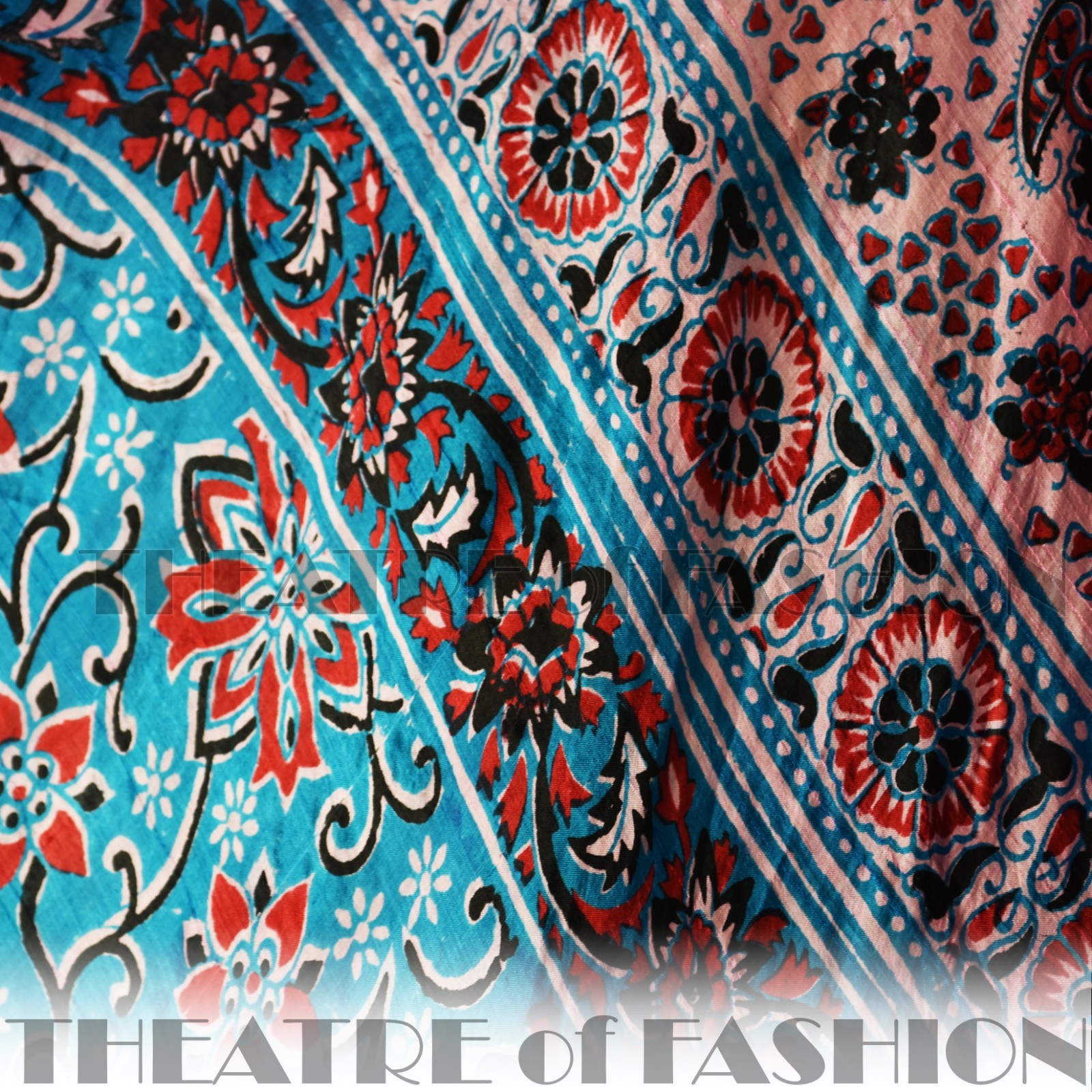 DRESS INDIAN SILK VINTAGE KAFTAN 70s WEDDING BOHO HIPPY-LUXE GODDESS M L XL XXL