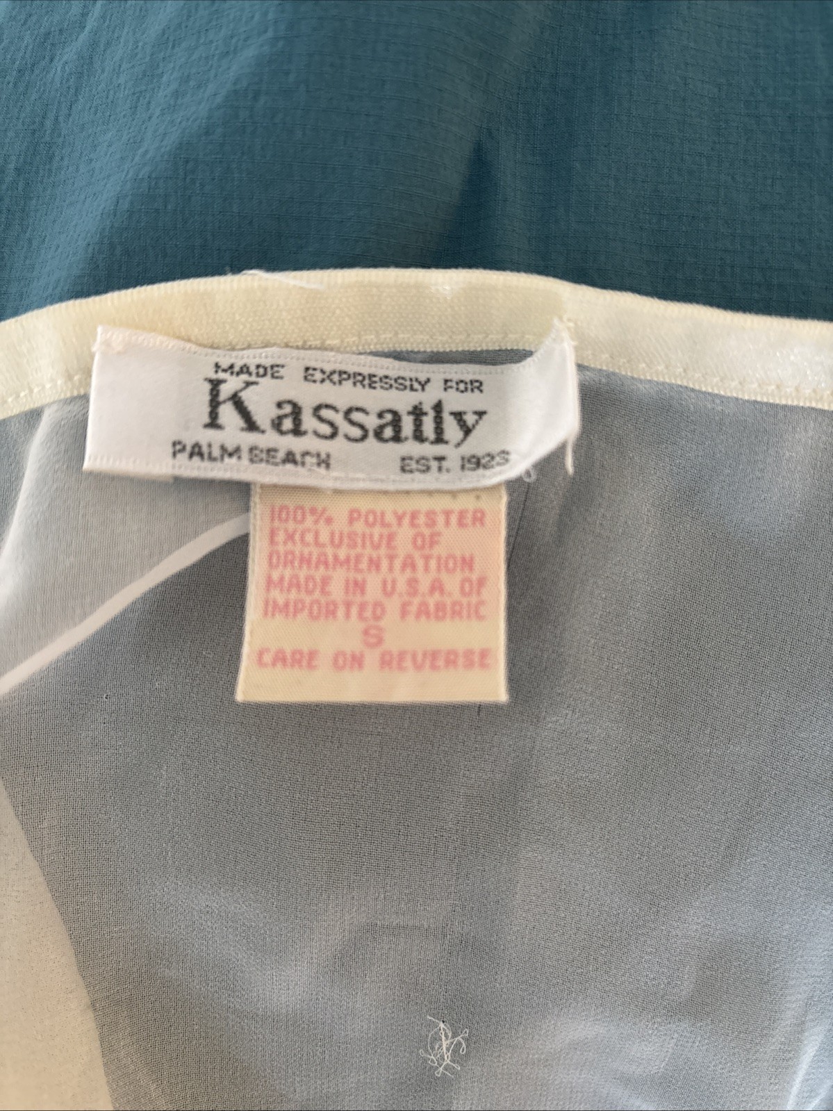 Kassatly Vtg NightGown sheer Cover-up delicate lace trim detailing Ivory~Size S