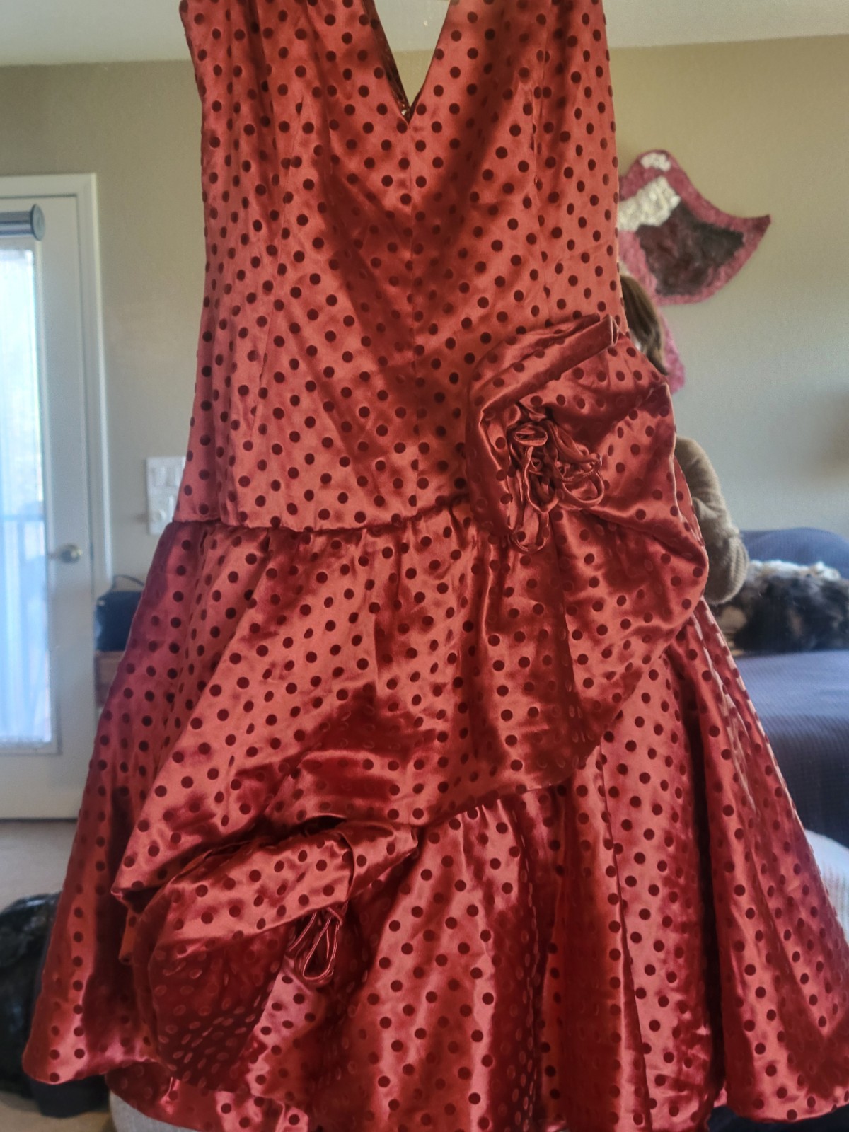 BEAUTIFUL VINTAGE ROBE DE STYLE STAGE FLAPPER OOAK STUNNER ART DECO XS
