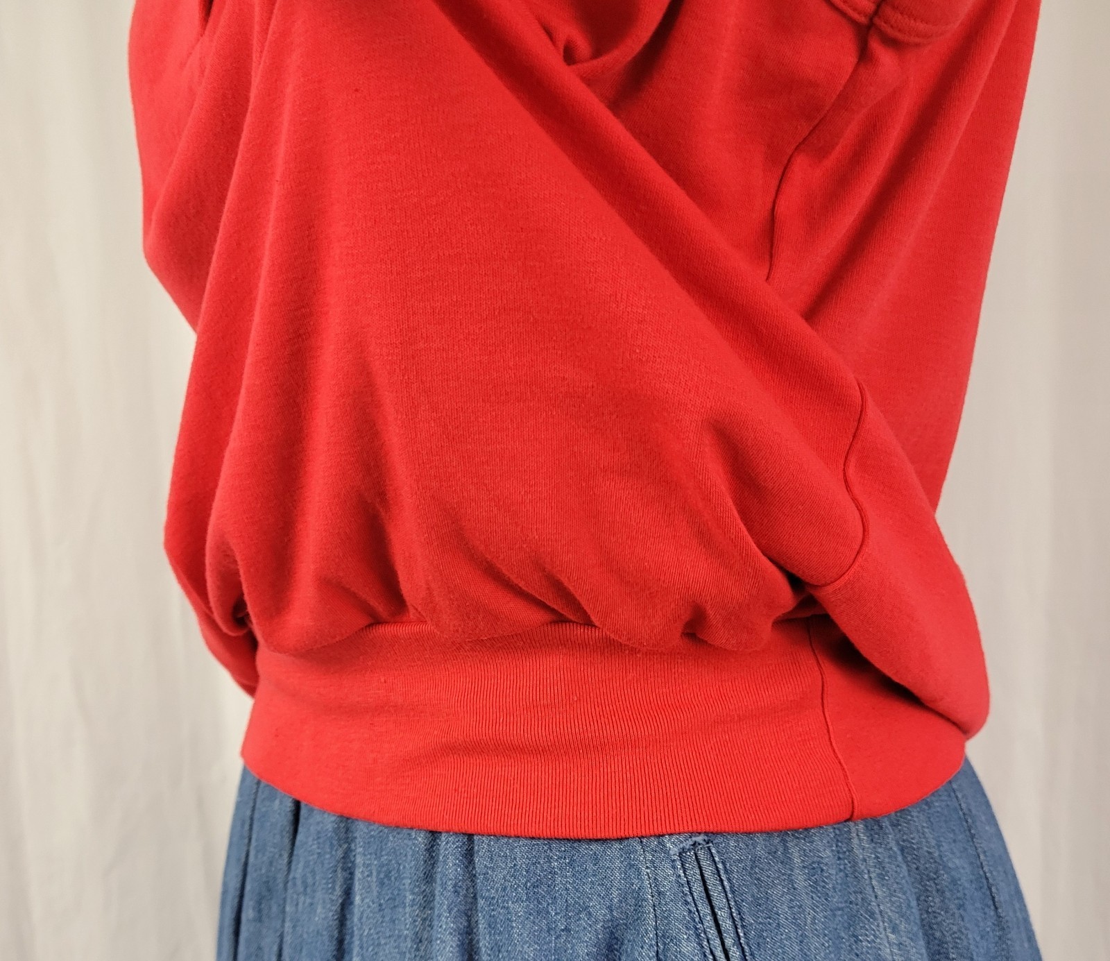 Vintage Objectives Red Knit Sleeveless Top w Waistband Size 40