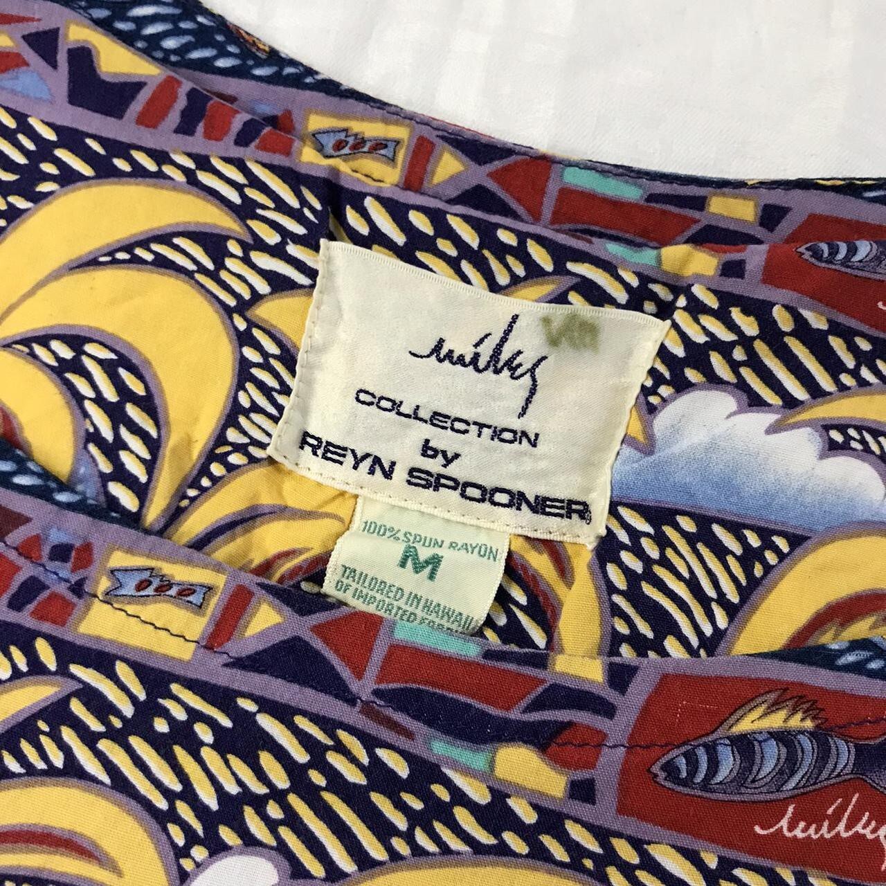 Vintage REYN SPOONER Island Life Pattern Midi Maxi Dress