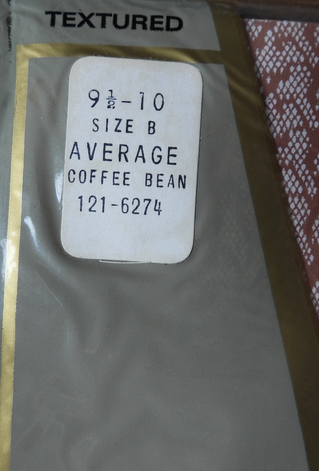 Pair NOS Vtg Penney’s Gaymode Textured Seamless STOCKINGS Coffee Bean Average B
