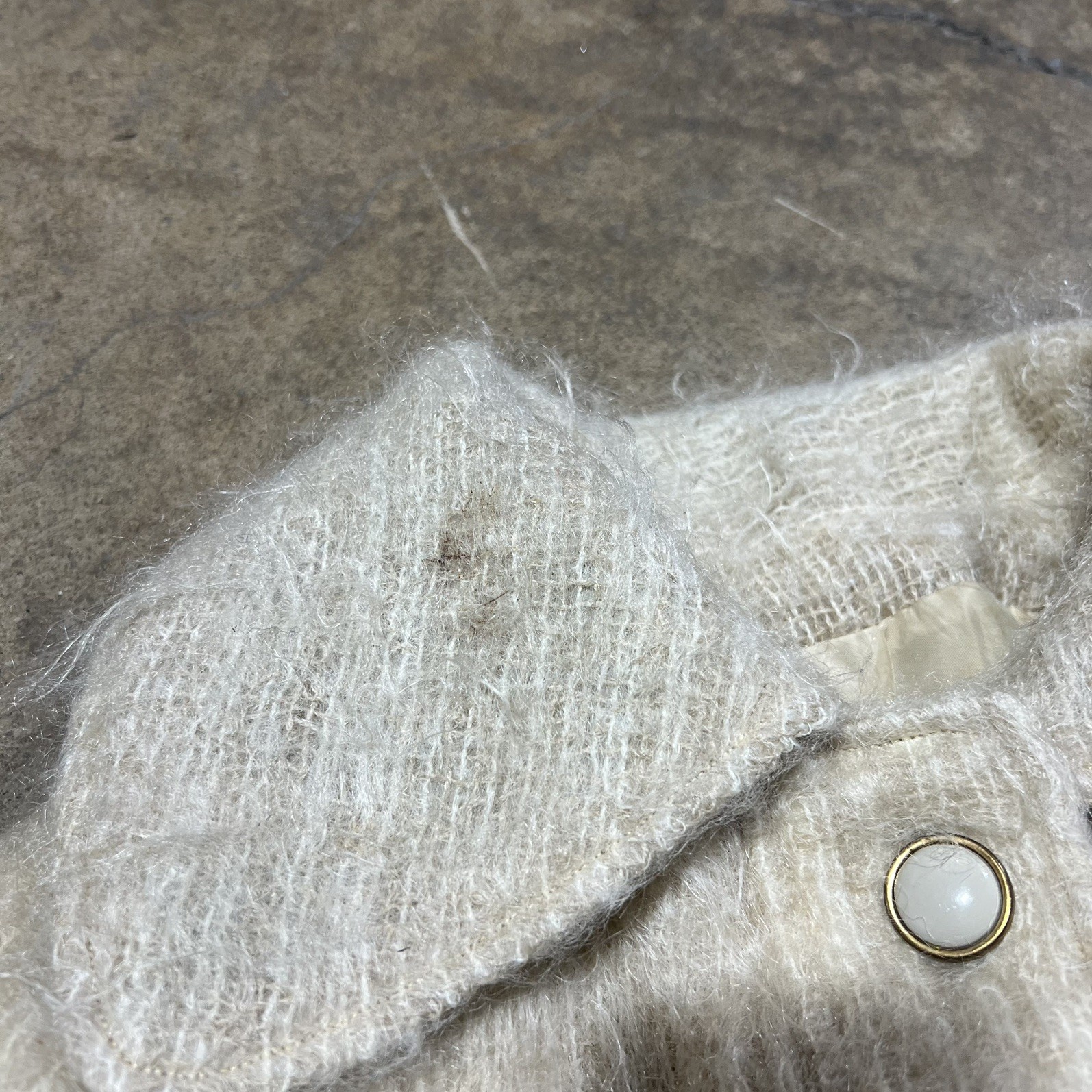 Vintage Neiman Marcus Mohair Blend Coat Union Made M/L Trench Coat 90s Long