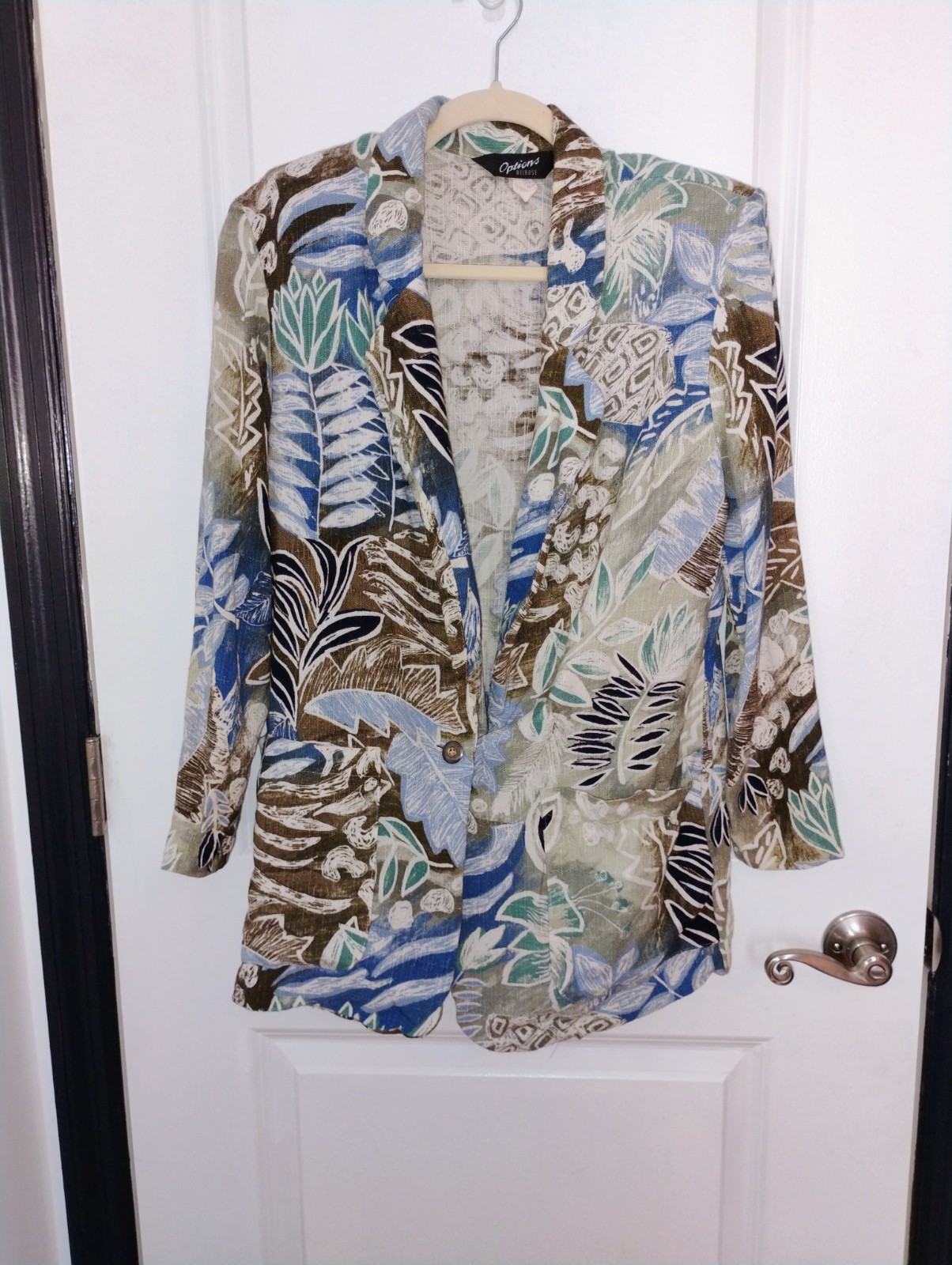 Vintage Options Melrose Floral Blazer Jacket – Size 8