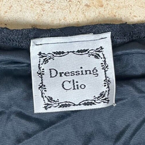 Vintage 90’s Dressing Clio Floral Lace & Black Velvet Dress