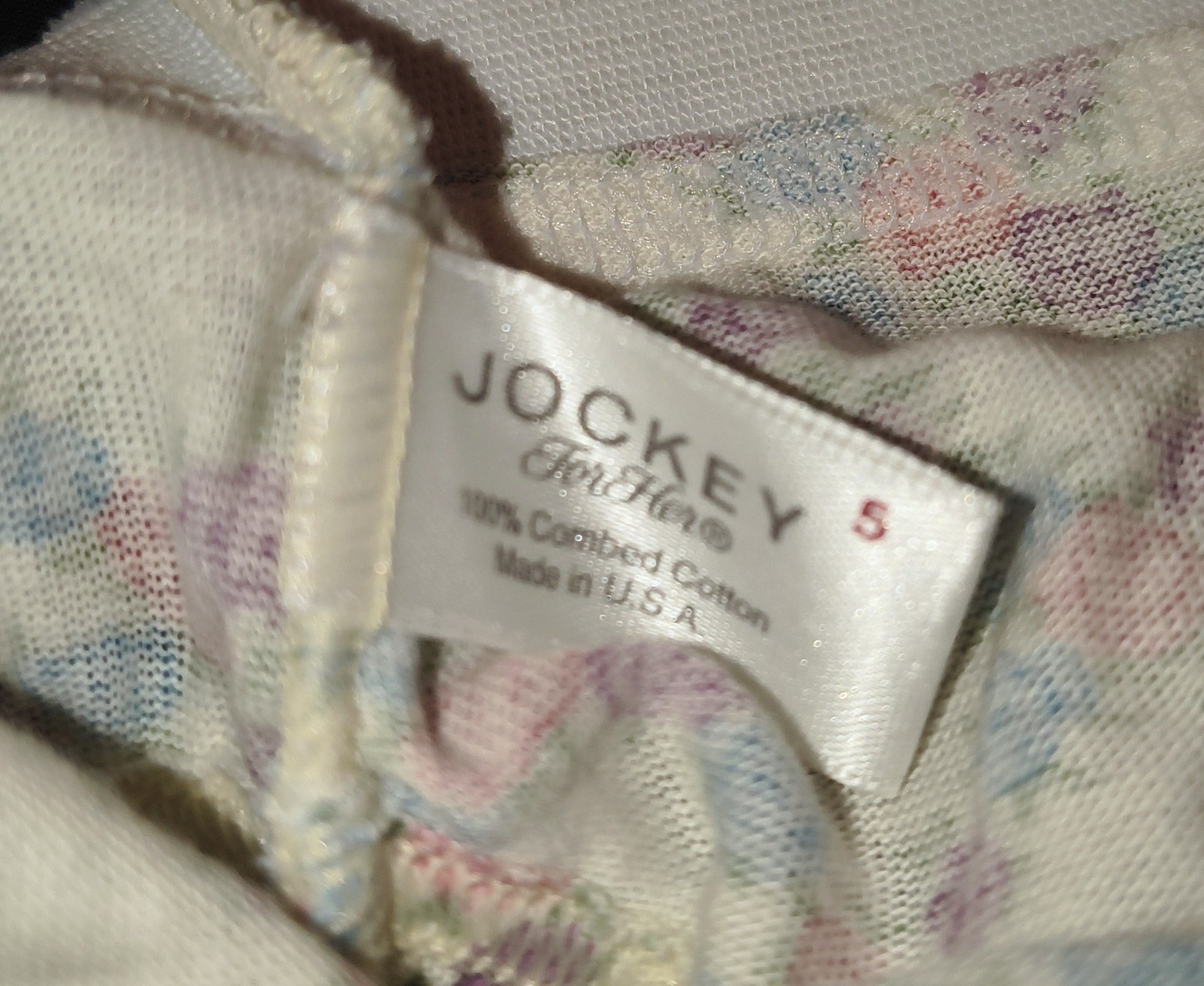 Vintage 1980’s French Cut Floral Bikini Panties by JOCKEY FOR HER Size 5 NWOT