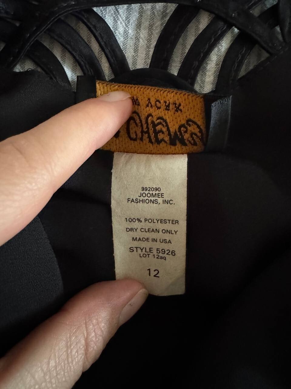 VINTAGE Alchemy NY Black Dress 90s Rare Archive Made in USA Deadstock Y2K Size12