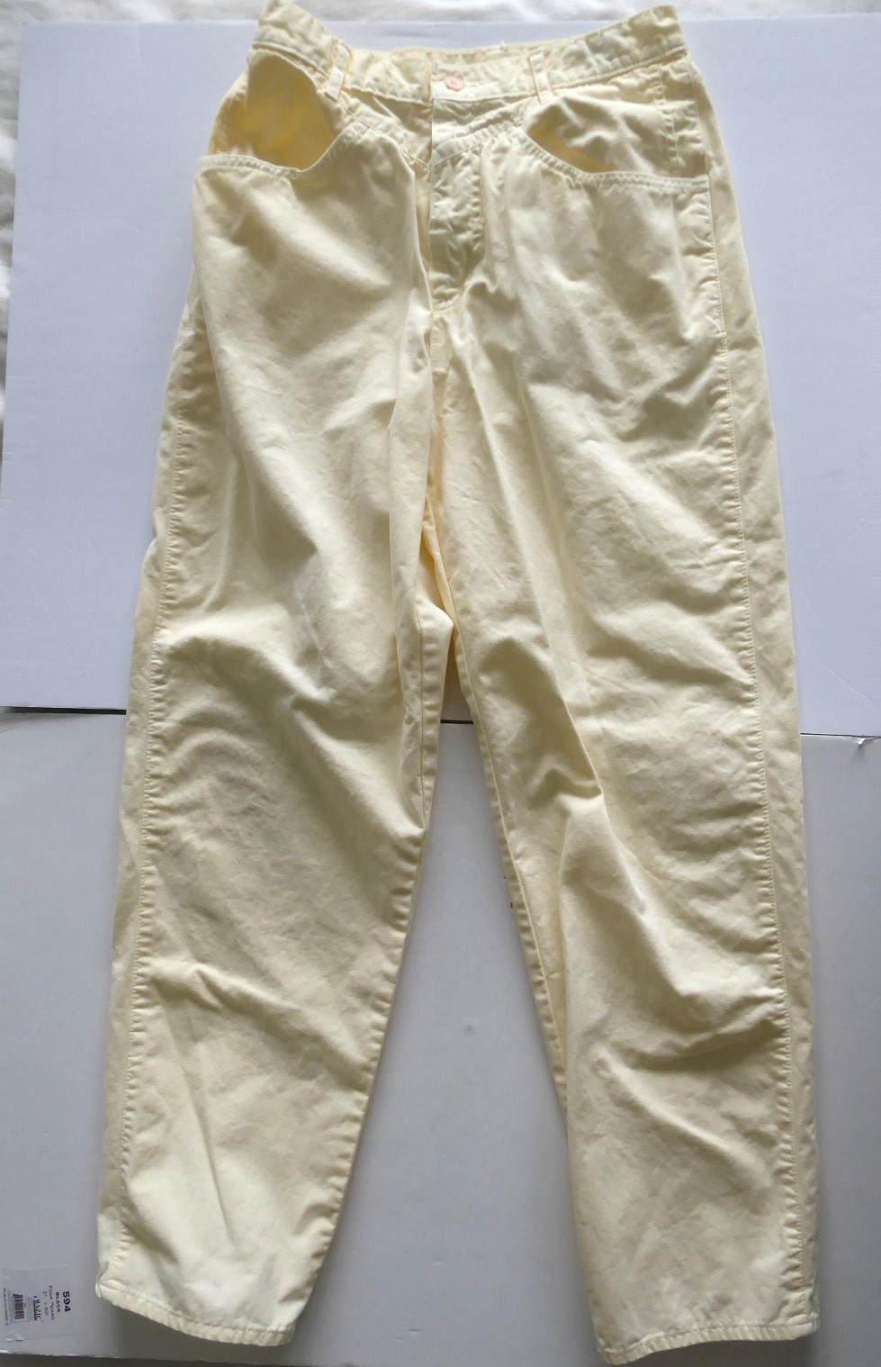 Vintage United Colors of Benetton Women Cotton Straight Leg Jeans, Size 42 W28″