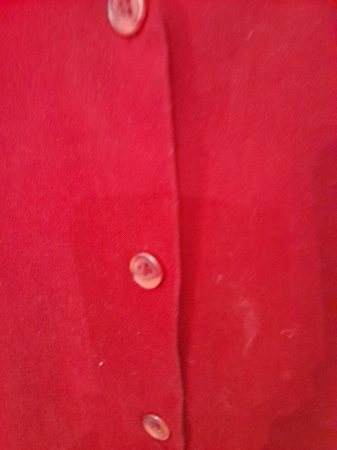 Vintage Real Comfort Ladies Red Long Overshirt Size Large Polyester And Spandex