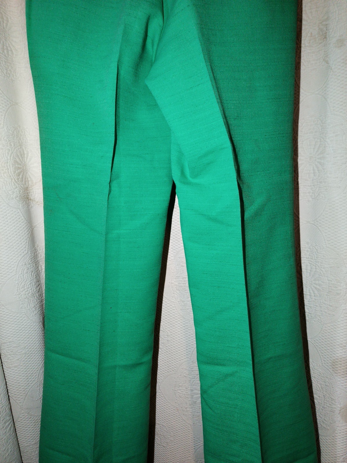 Vintage Hells Bells By Primo Bell Bottom Green Slacks Retro Hippie Flare Pants