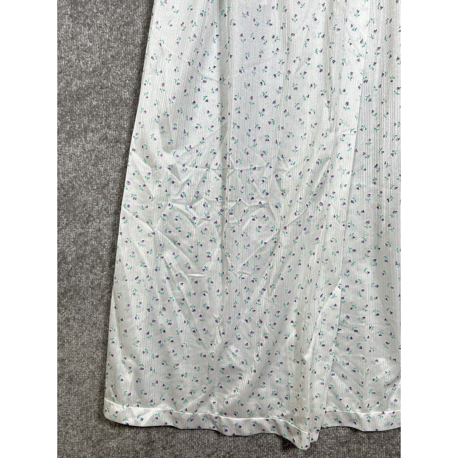 Vintage Jennifer Dale Long Sheer Floral Nylon Lace Robe Womens Juniors Size 7