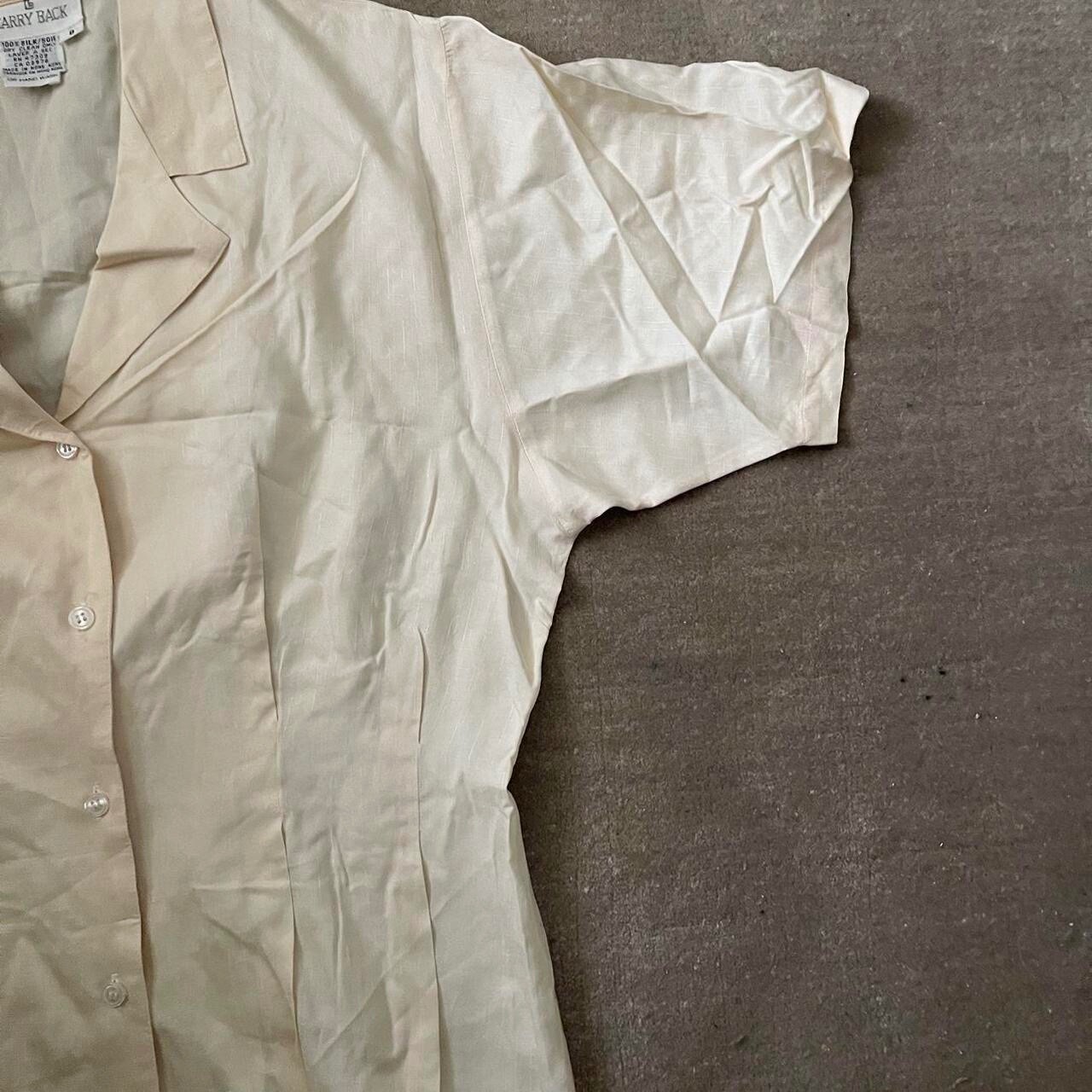 100% Silk Washable Awesome Vintage Cut Cream Color