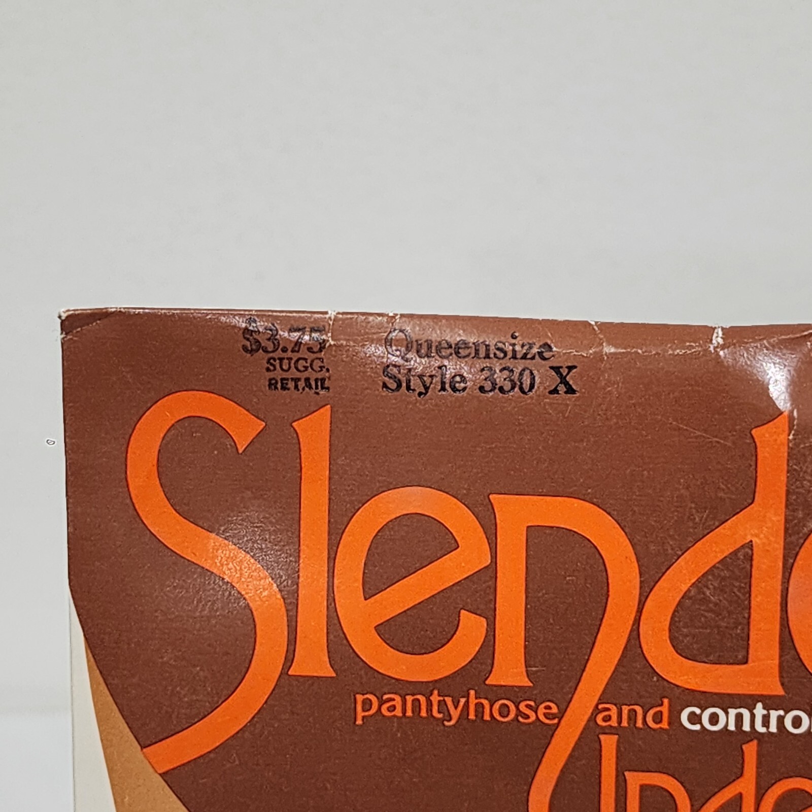 NOS Vintage 1985 Slenderalls by Underalls Pantyhose #330 Queen Nude legs & brief