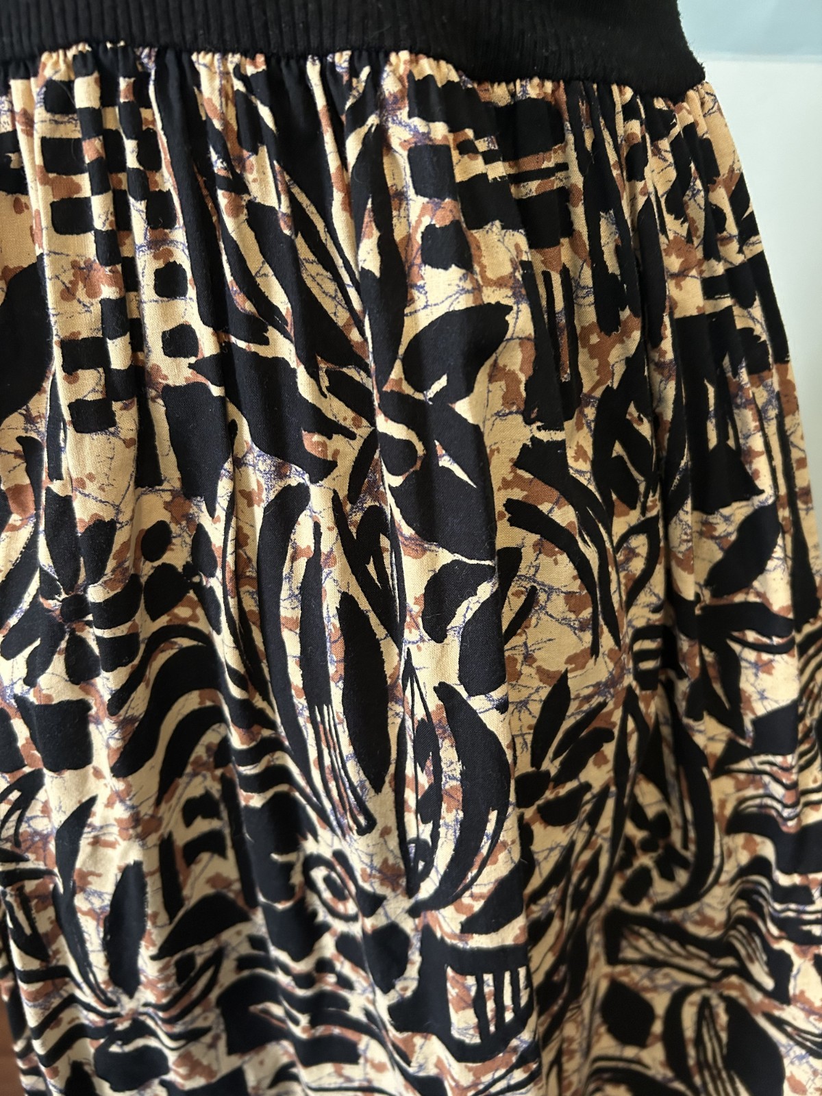 Vintage 1980s does 50s SUNDRESS and Camp Shirt Set Tropical Tiki Batik S Union