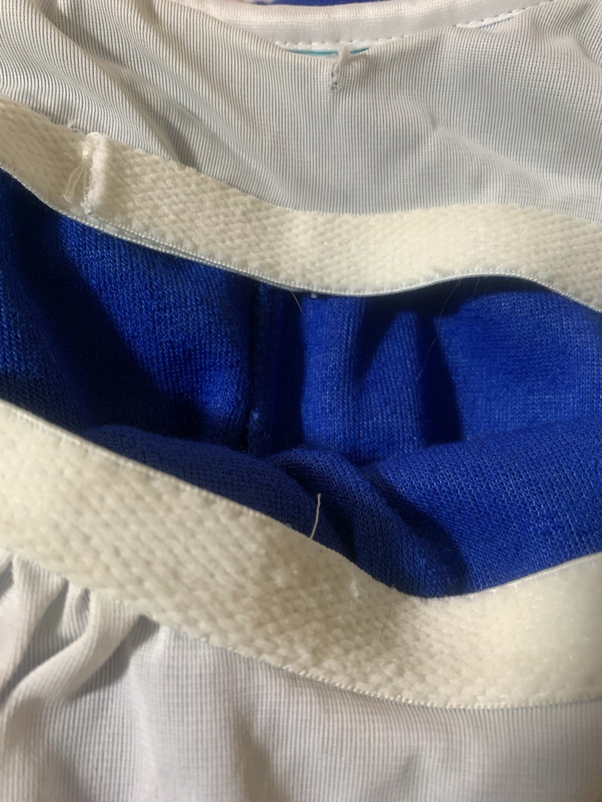 True Vintage Royal Blue Terry Cloth Summer Swim Sun Dress 1980s